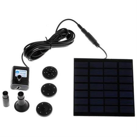 Solar Power Fountain Pool Water Pump Garden Plants Watering Kit