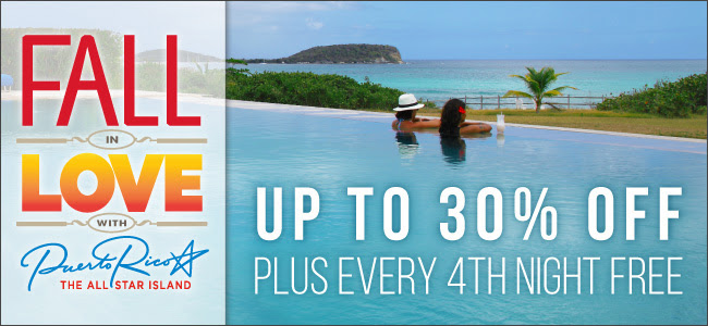 Fall in love with Puerto Rico and save up to 30%