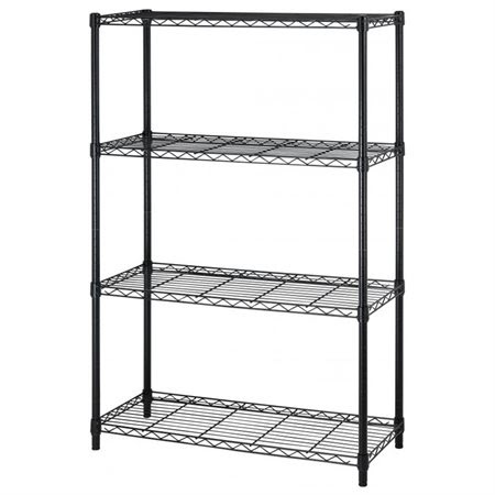 Save $40 on a 4-Tier Adjustable Steel Wire Metal Shelving Rack