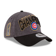 Chicago Cubs New Era 2016 World Series Champions Locker Room On Field 39THIRTY Flex Hat - Graphite/Black