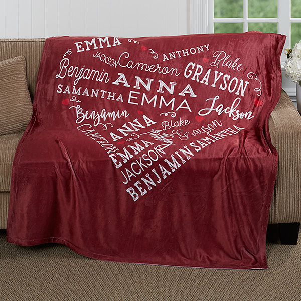 Close To Her Heart Personalized 50x60 Fleece Blanket