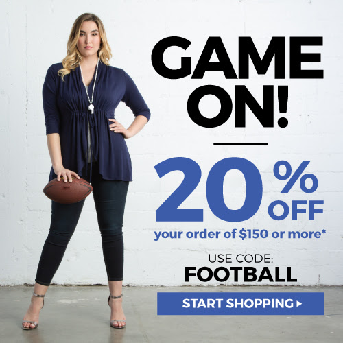 Game on! 20% Off Kiyonna Coupon