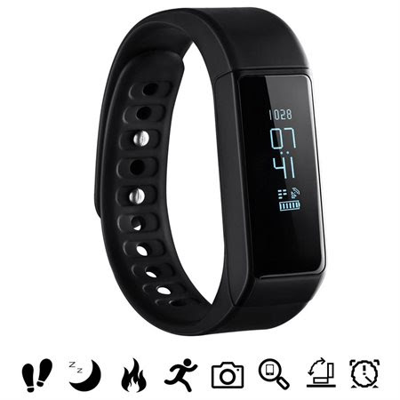 Waterproof IP65 Smart Bracelet, Fitness Tracker Sport Wristband Switchable Sport