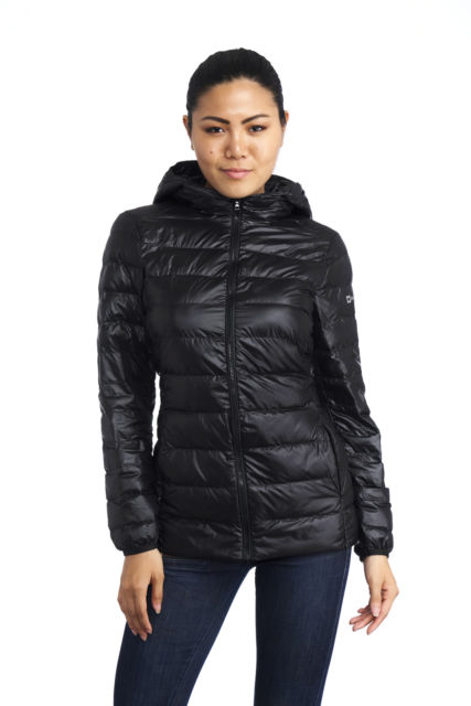 Alpine Swiss Womens Hooded Down Jacket