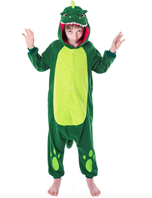 Spooktacular Creations Unisex Child Pajama Plush Onesie Kigurumi One Piece Dinosaur Animal Costume