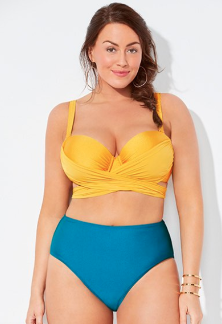 GABIFRESH X SWIMSUITS FOR ALL TORRENT WRAP UNDERWIRE HIGH WAIST BIKINI