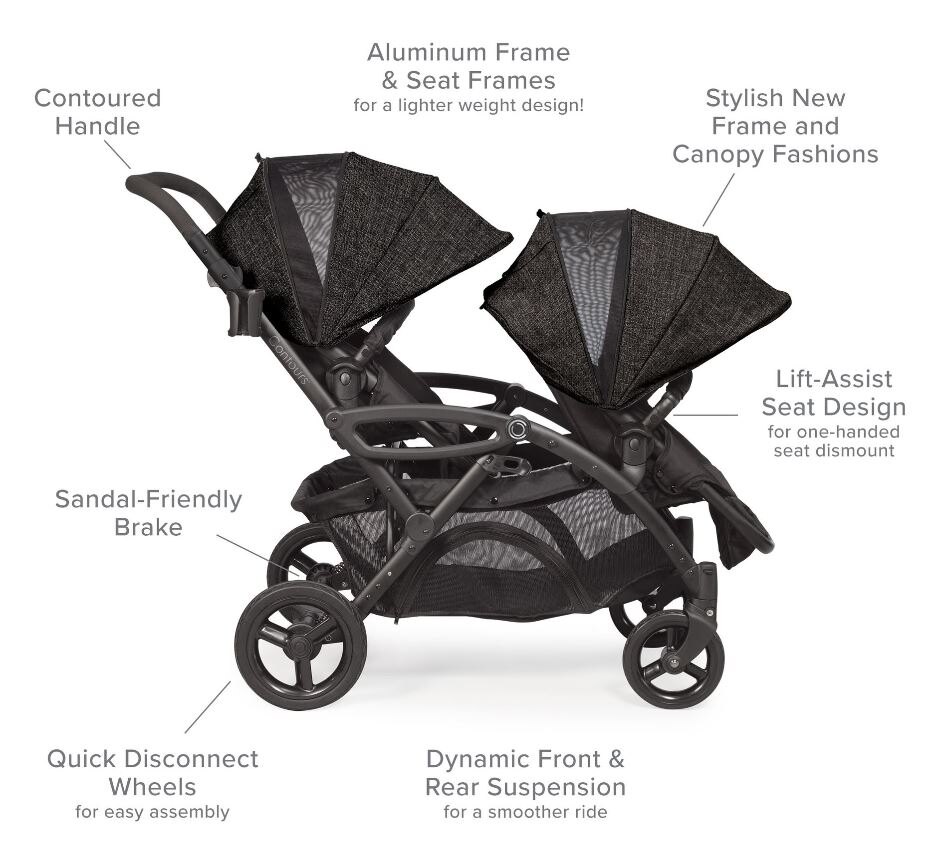 Contours - Options Elite Tandem Double Baby Stroller