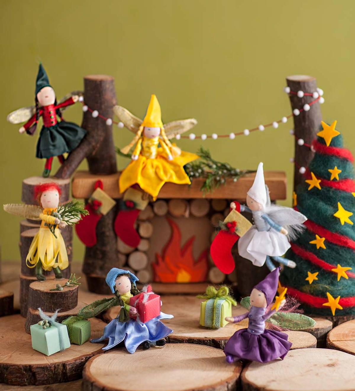 Holiday Mini Fairies, set of 4