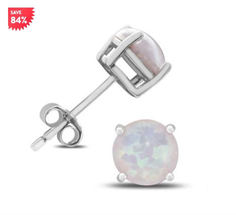 Opal Stud Earring