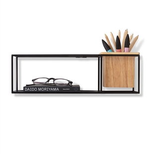 Cubist Small Shelf Black