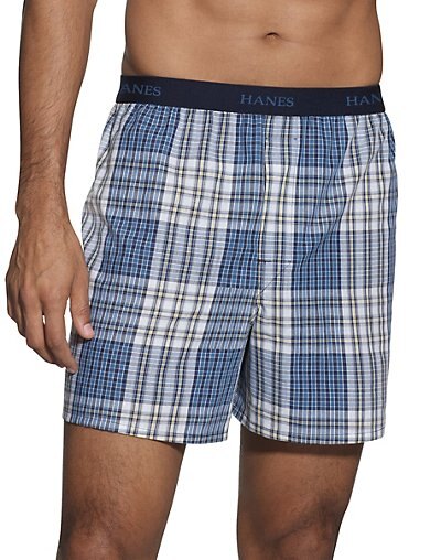 HANES ULTIMATE MEN'S PLAID BOXERS 5-PACK