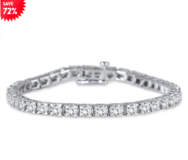 5 CARAT TW CLASSIC DIAMOND TENNIS BRACELET IN 14K WHITE GOLD