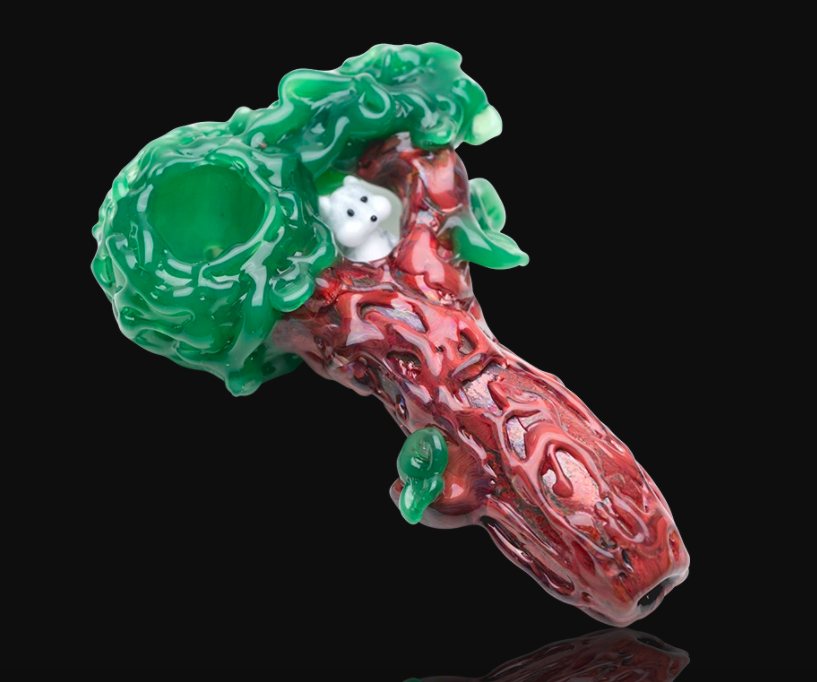 Empire Glassworks Squirrel's Nest Worked Hand Pipe