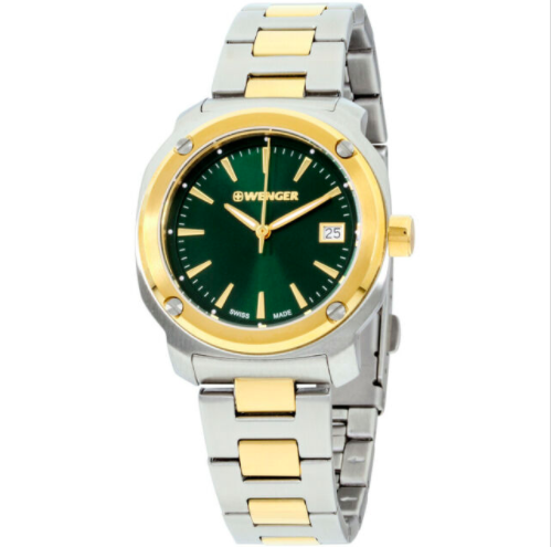 Wenger Edge Index Quartz Movement Green Dial Ladies Watch 01.1121.108