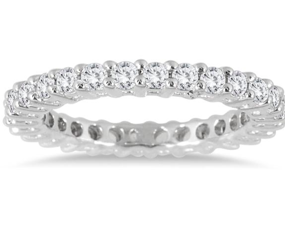 1 CARAT TW DIAMOND ETERNITY BAND IN 14K WHITE GOLD