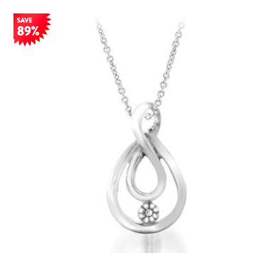 DIAMOND ACCENT PENDANT IN .925 STERLING SILVER