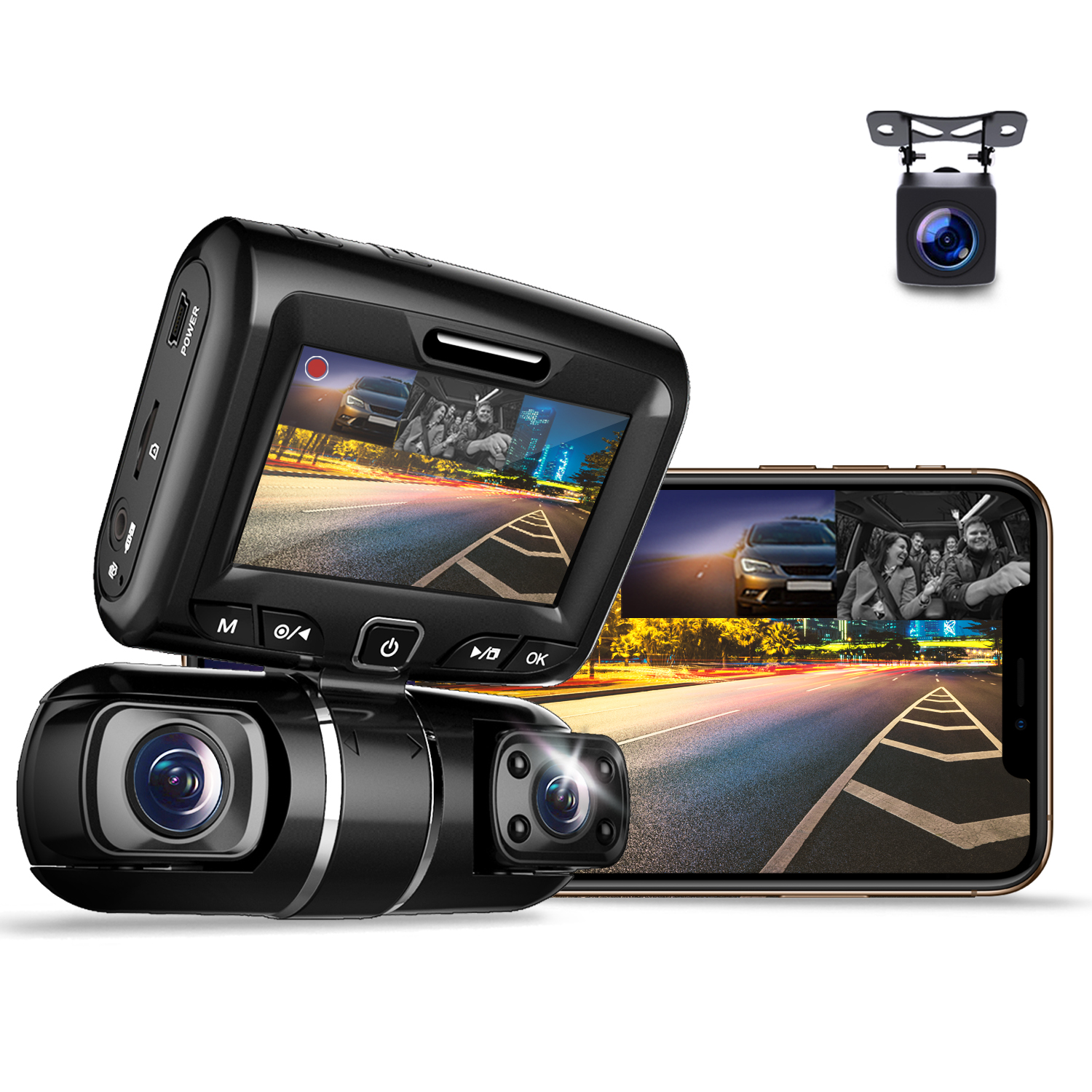 Rexing S1 - Three Channel Dash Cam
