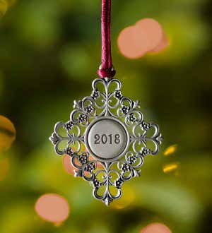 Sale! Solid Pewter Christmas Tree Ornament