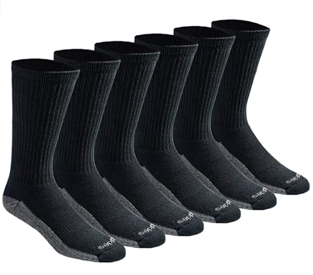 Dickies Men's Dri-tech Moisture Control Crew Socks Multipack