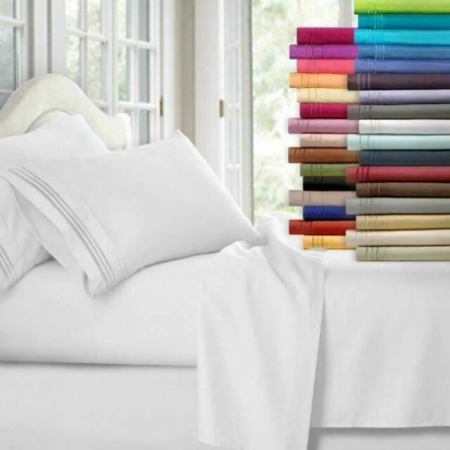 Egyptian Comfort 1800 Count 4 Piece Bed Sheet Set
