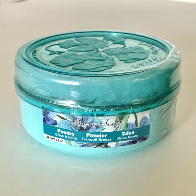 Spring Fresh TRANQUIL BREEZE Dusting Powder w/puff