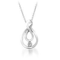 Diamond Accent Pendant in .925 Sterling Silver