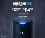 $15 Off Amazon Tap – Alexa-Enabled Portable Bluetooth Speaker thru 8/27
