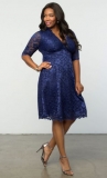 Mademoiselle Lace Dress, Rose Gold/Onyx (Women’s Plus Size) $164.00