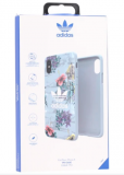 Adidas Ultra-Light TPU Case for iPhone X / XS (ONLY) – Floral Blue – 75% Off
