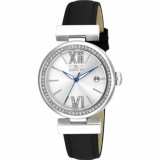 Invicta 15542 Women’s Watch Wildflower Silver Tone Dial Black Leather Strap 90% Off