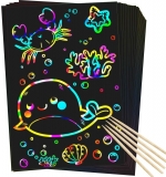 50% Off RMJOY Scratch Rainbow Art Paper Set